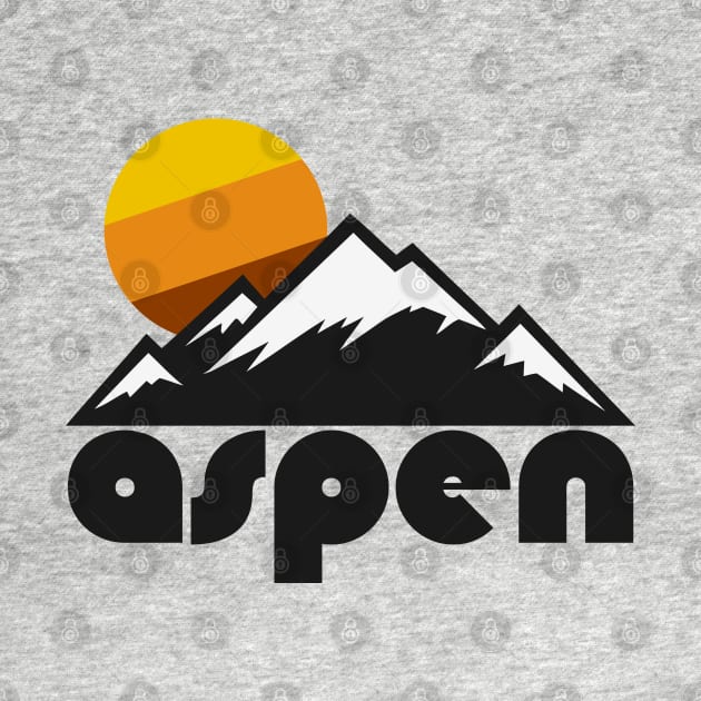 Retro Aspen ))(( Tourist Souvenir Travel Design by darklordpug